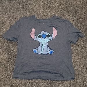 Stitch cropped T shirt